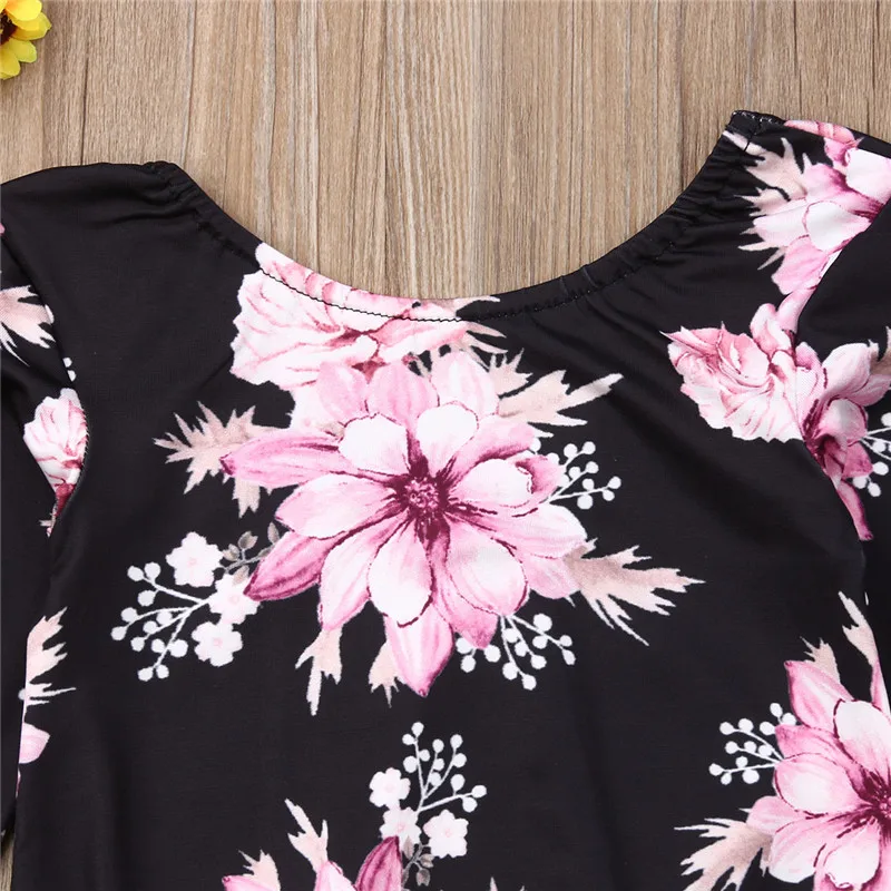 3 шт. Цветочный комбинезон с длинным рукавом для новорожденных девочек|Комплекты