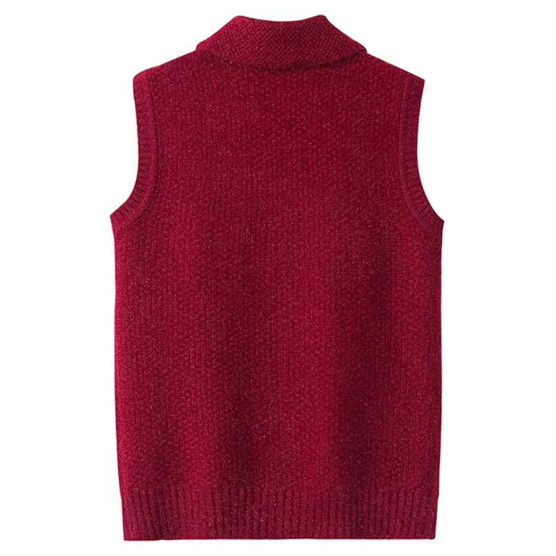 

Women Autumn Winter Sweater Vest Waistcoat Fashion Sleeveless Cardigan Knit Short Sweater Vest Plus Size Coats Mother Dress K110