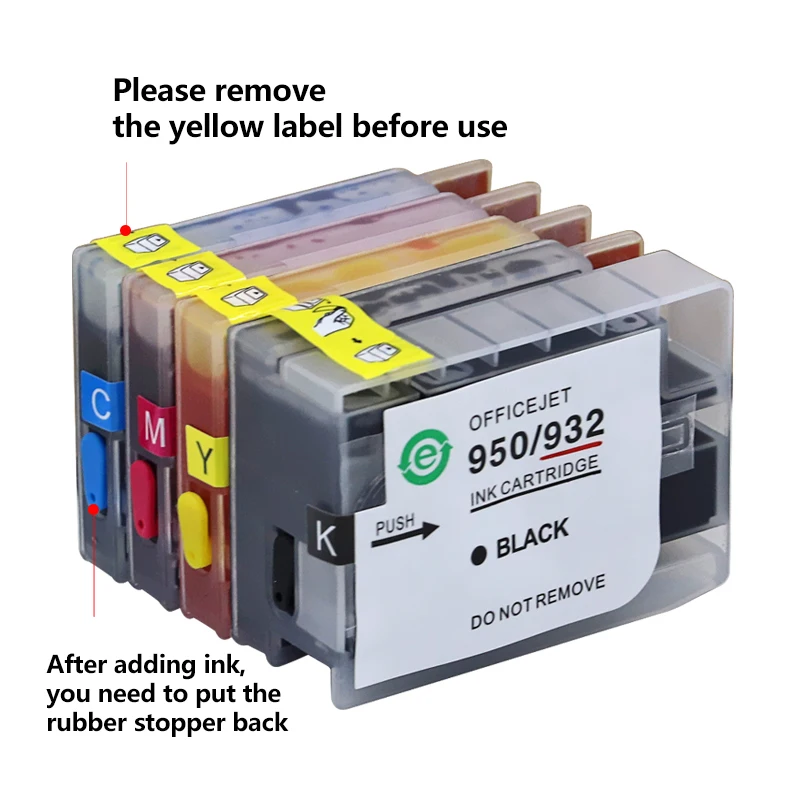 Refillable Ink cartridge Compatible for HP950 951xl HP Officejet Pro 8100 8600 8610 8620 8630 8660 8615 8625 251dw 951 | Компьютеры и
