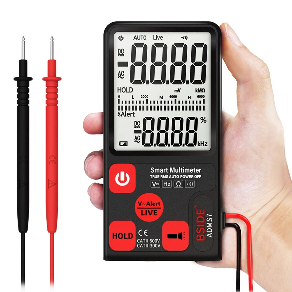 Ультра-Портативный Цифровой мультиметр BSIDE ADMS7 Большой 3 5 &quotЖК-дисплей он-лайн