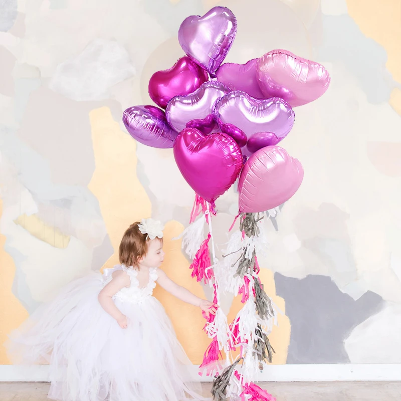 Фольгированные воздушные шары 10 шт./лот 5 дюймов звездное сердце декор для