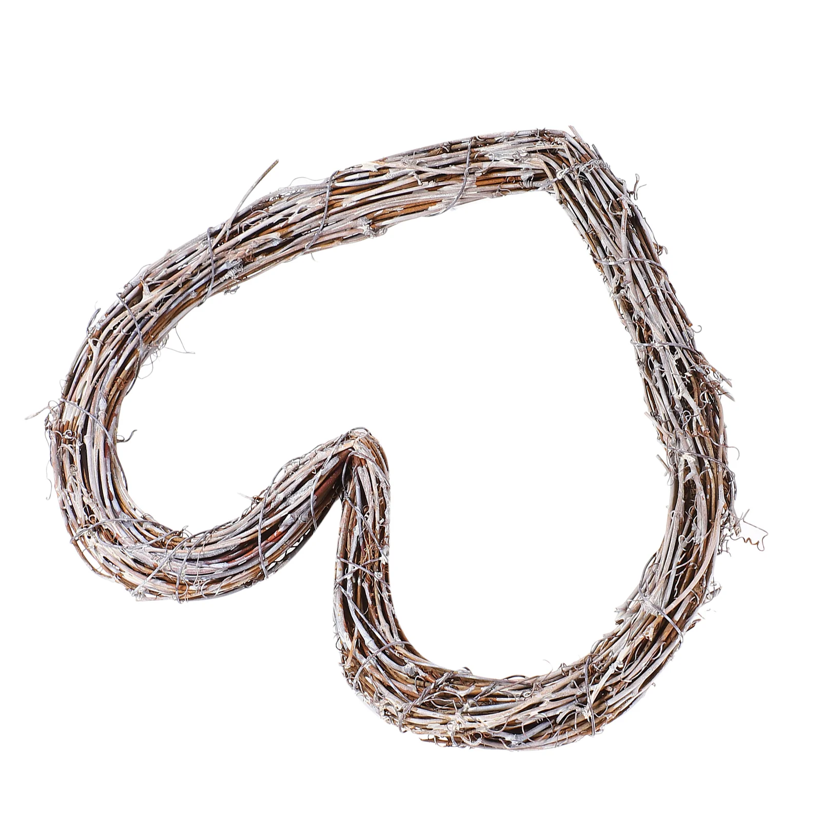 

Christmas Rattan Ring Decorative Heart-shaped Rattan Hanging Door Wreath