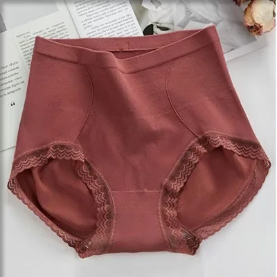 

New high waist underwear women's abdomen hips waist and body shaping body pants antibacterial cotton files seamless ladies brief