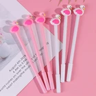 2 шт., креативная Милая гелевая ручка в виде фламинго, канцелярские принадлежности, новый стиль, школьные офисные принадлежности