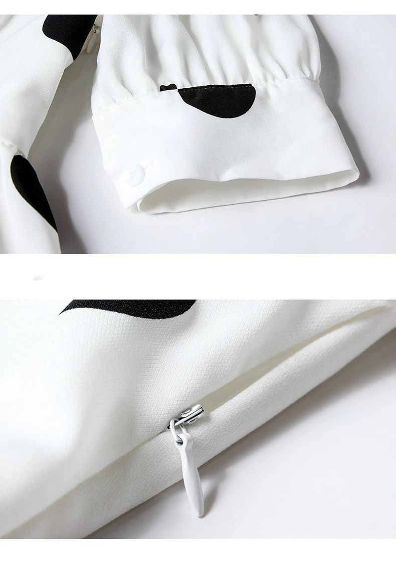 

BacklakeGirls Black Polka Dot White Cocktail Dress Summer 2020 Elegant Lady A-Line Short Chiffon Party Dress Vestidos Coctel