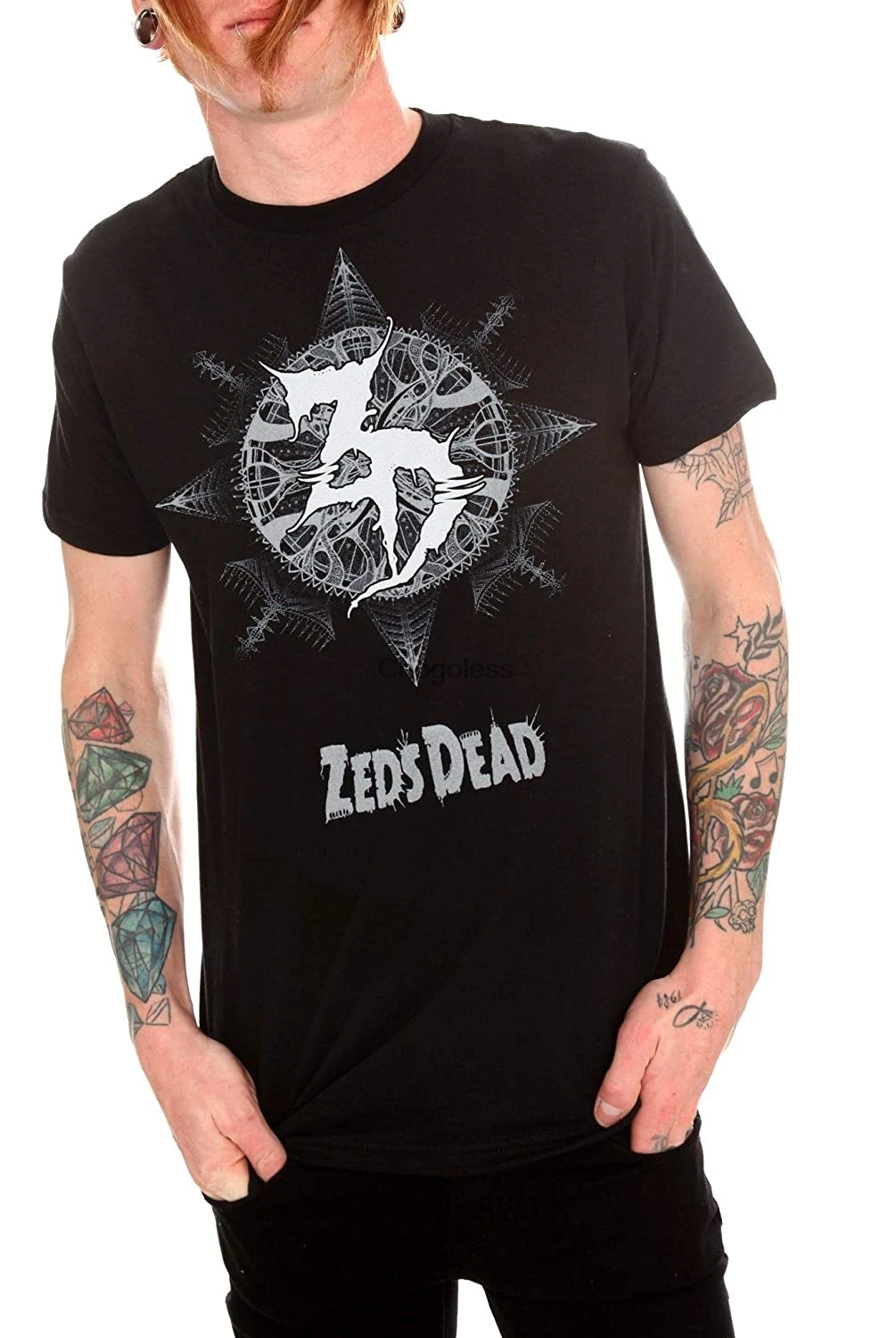 Мужские женские мужские Zeds Dead DD0700 повседневные короткие футболки футболка рукав