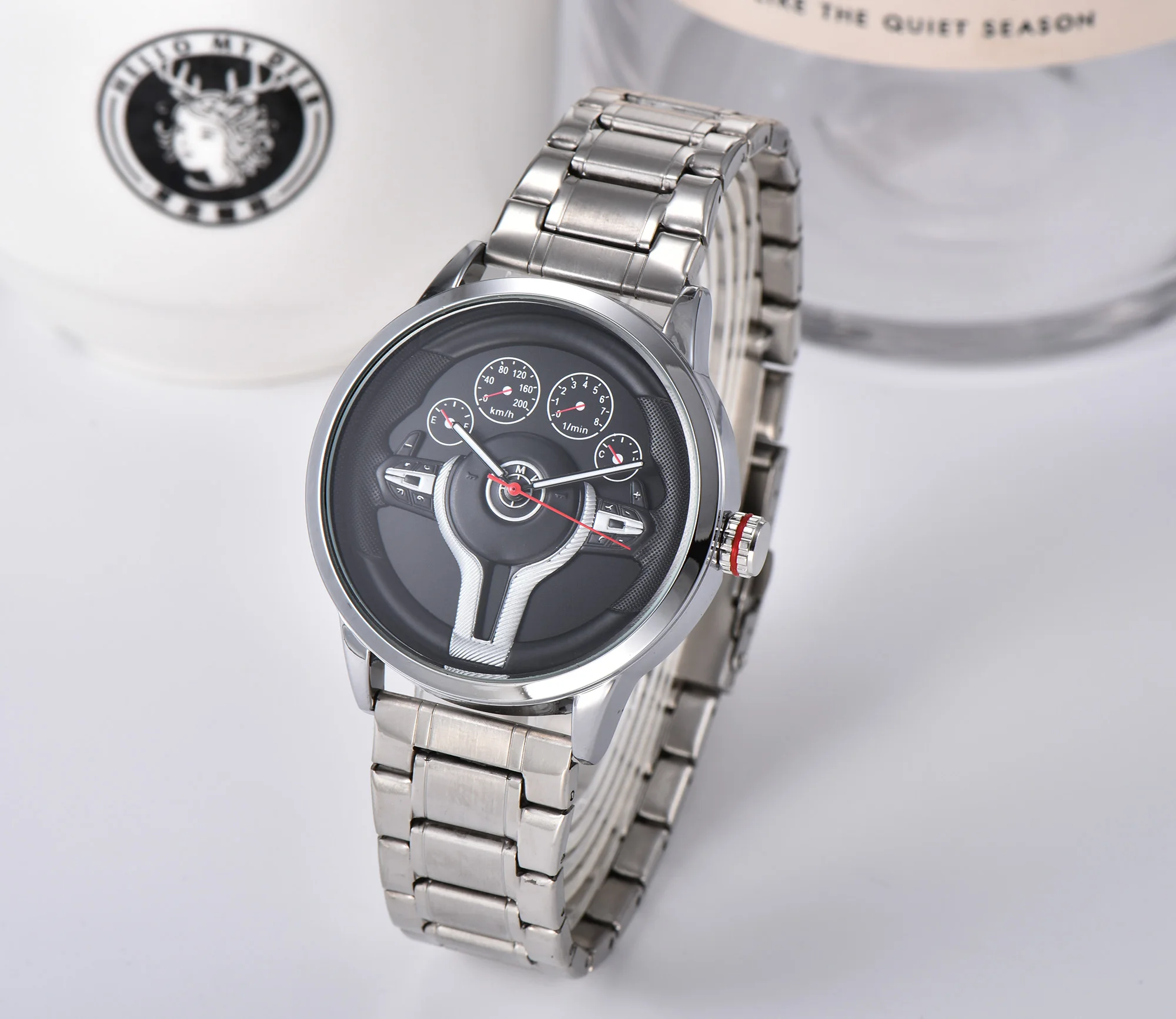 

New 2021 top luxury business men's and women's watch Seiko production boss wearing casual steel belt quartz mechanical watch