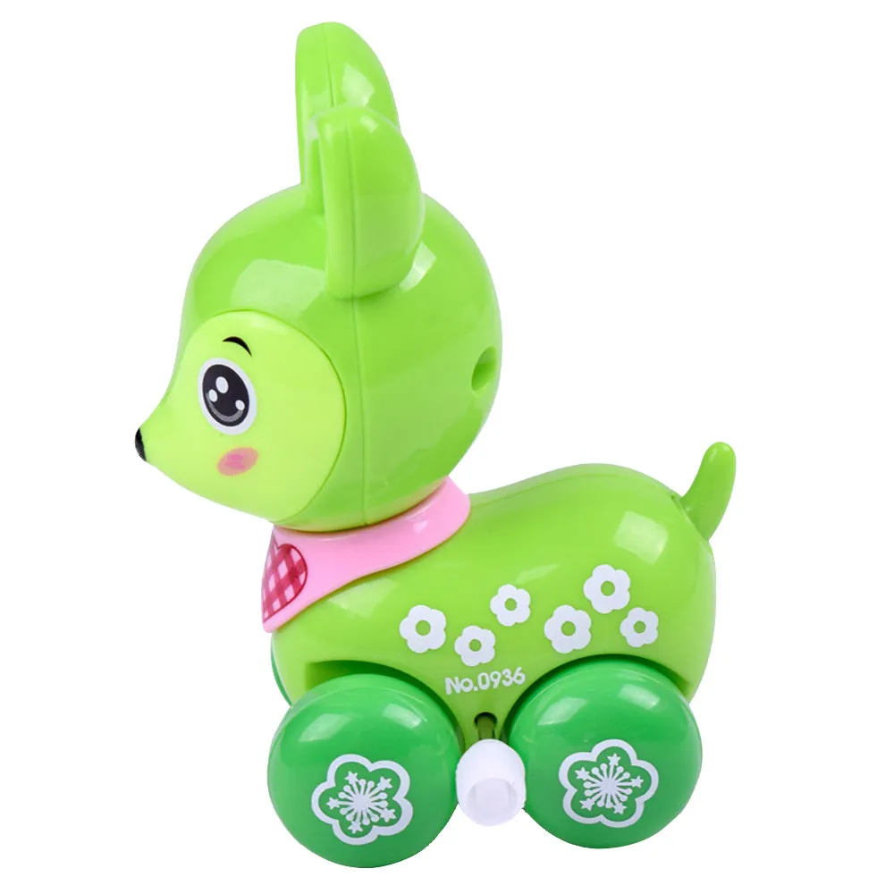 Заводная забавная игрушка мультфильм пятнистый олень Заводной автомобиль