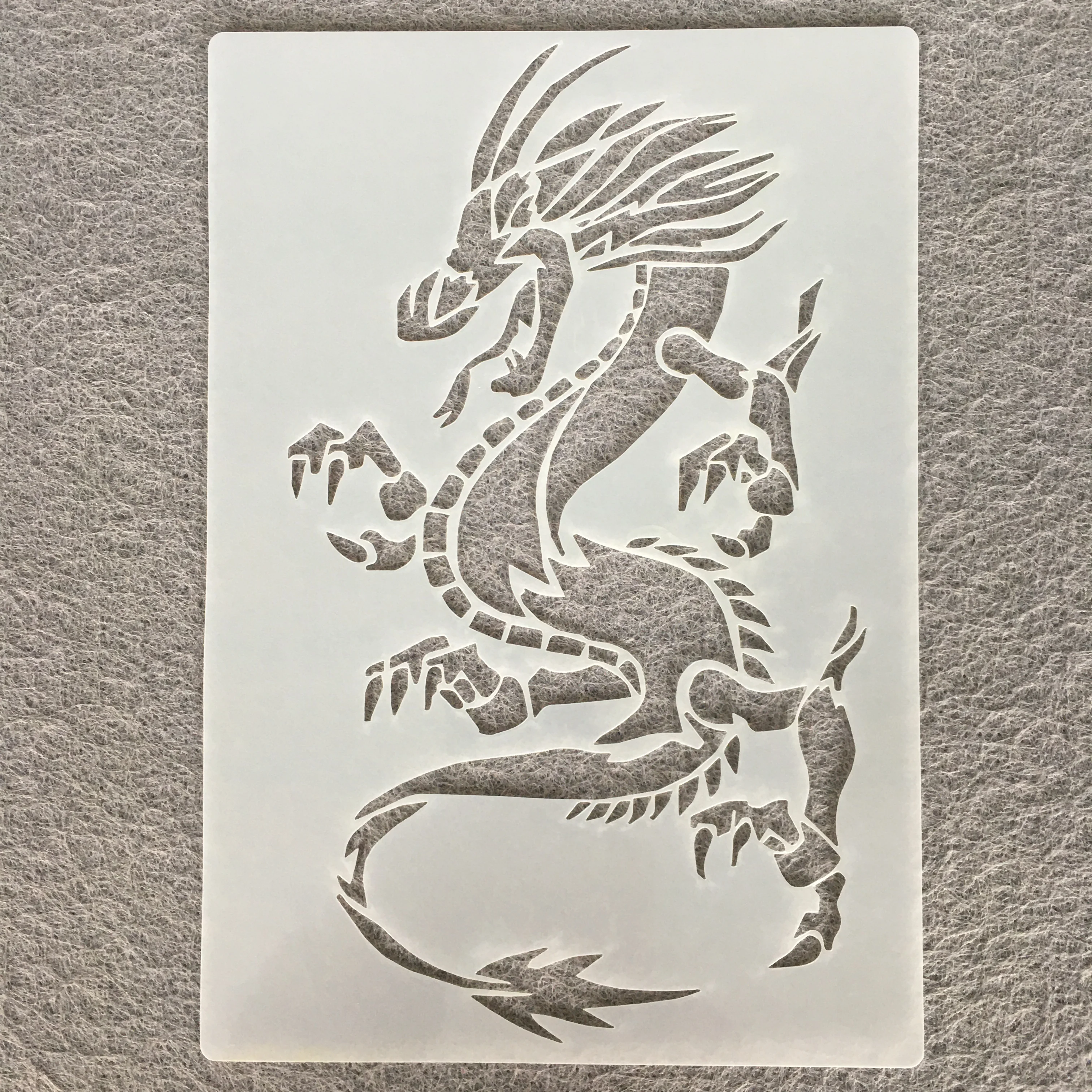 

DIY Chinese style cat dragon phoenix tiger lion horse animal stencils for painting graffiti inkjet mold drawing stencil set