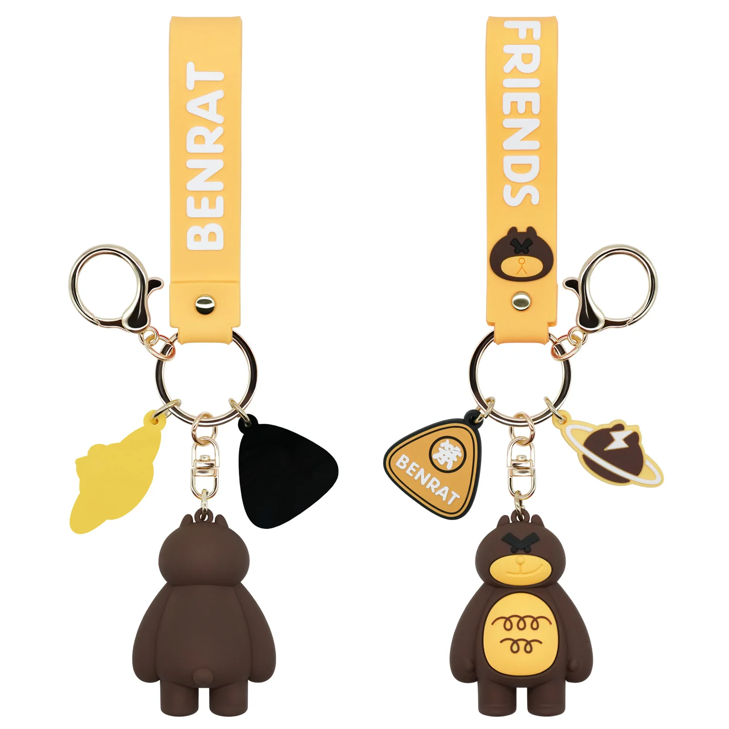 

Free Shipping New Authentic Authorized Cartoon PVC Cute Mouse Keychain Creative Small Gift Key chain Exquisite Bag Pendant Gift