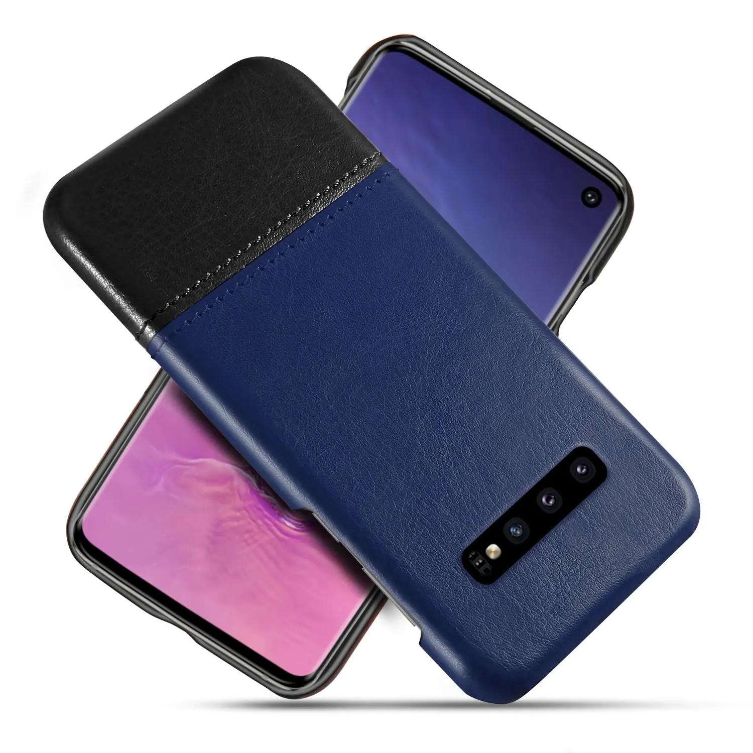 

for samsung s10 PLUS s10e 5G mobile phone leather case back shell leather phone case