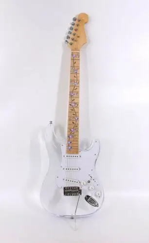 カスタム Led ライト電気ギターアクリルボディクリスタルギター甘い音