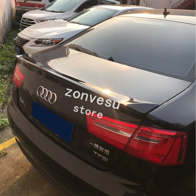 

Используется для Audi A6 2012-2018 лет спойлер из АБС-пластика углеродного волокна вид заднего багажника крыла автомобиля кузова Комплект аксессу...