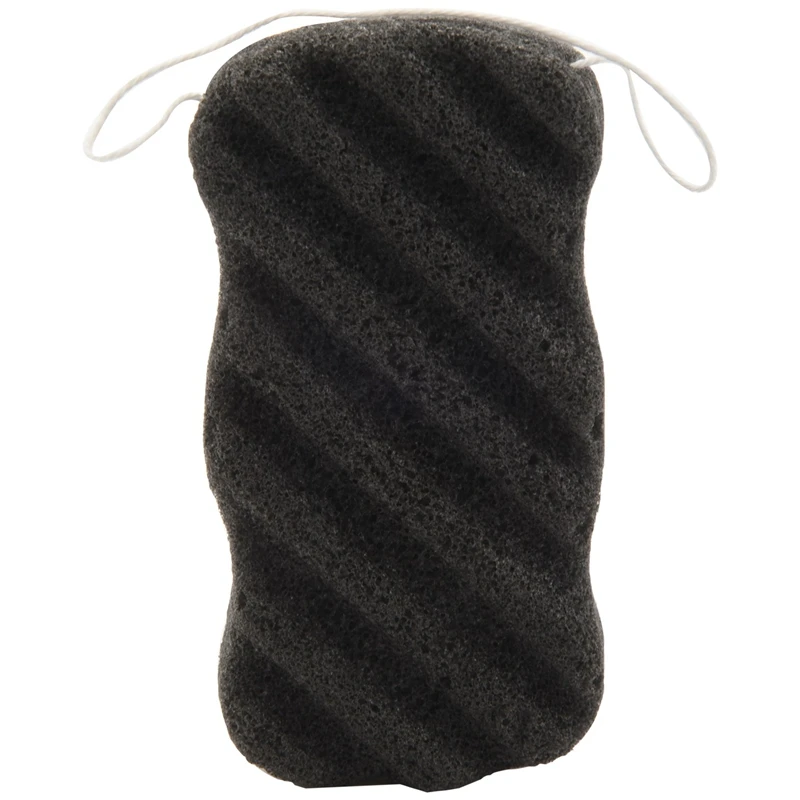 Konjac Sponge Set with Activated Bamboo Charcoal - Body & Facial Deep Cleansing for Skin Care | Дом и сад