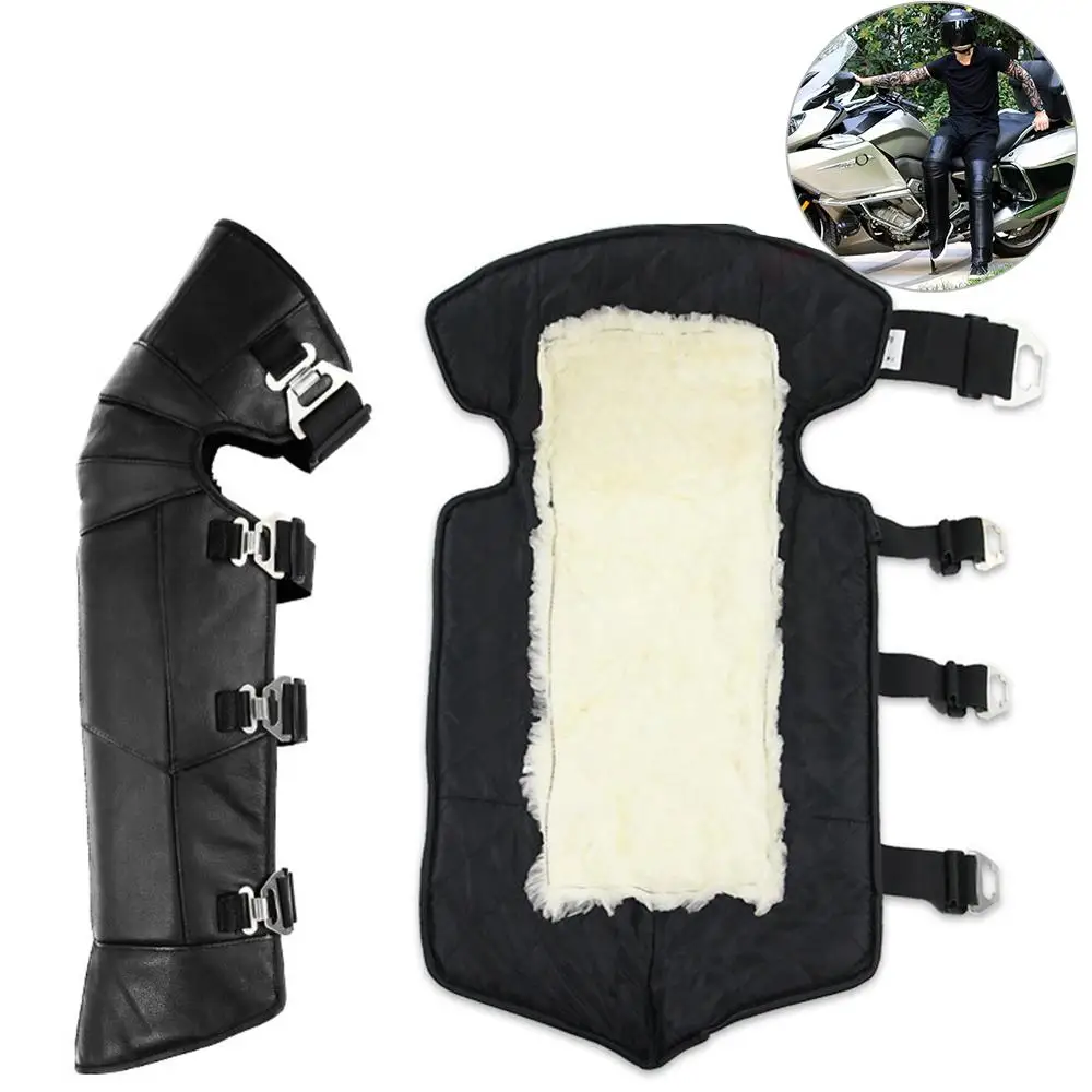 Теплый толстый плюшевый наколенник для мотоциклистов ветрозащитные наколенники