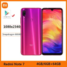 Xiaomi Redmi Note 7 smartphone 3G 32G Snapdragon 660AIE Android Mobile Phone 48.0MP+5.0MP rear camera