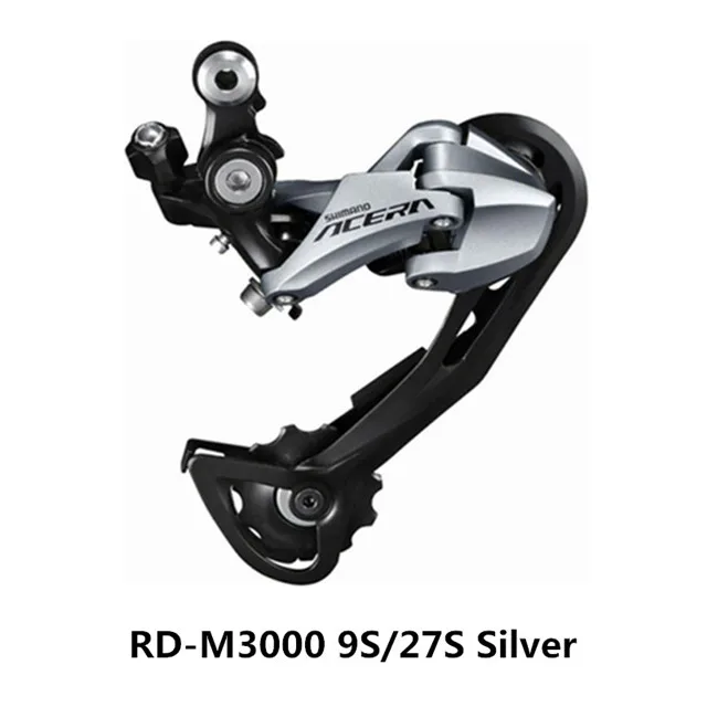 Shimano acera RD-M2000 черный/RD-M3000 Серебряный задний циферблат горный велосипед 9/27 задний переключатель скорости M390 бренд