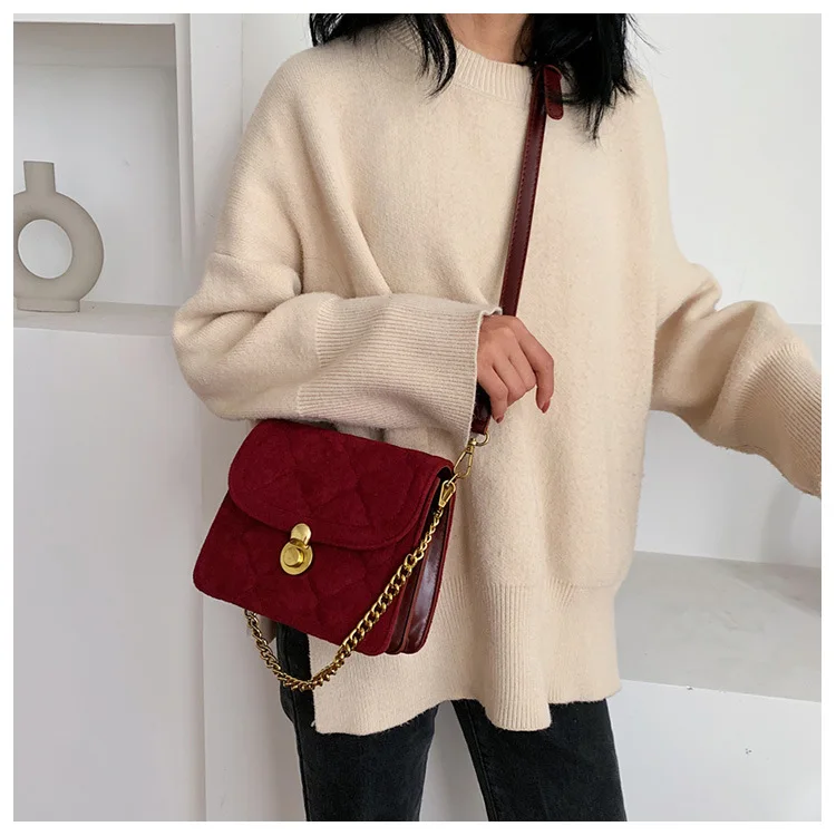 

NEW luxury handbags women bags designer Scrub Leather Crossbody Bags For Women Shoulder Messenger Bag Female Purses