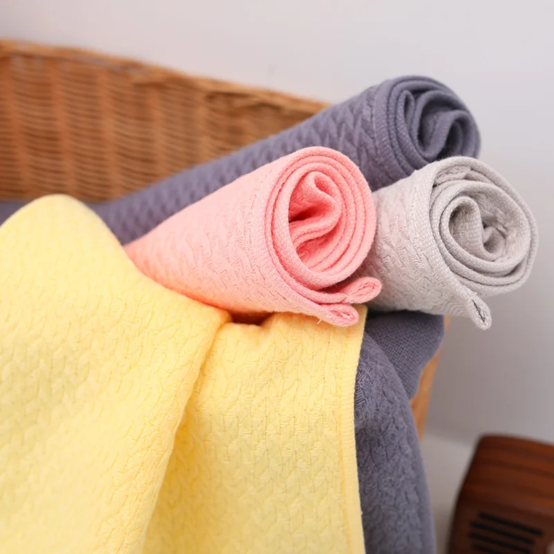 

Wash Cotton Face Towels,Pack of 2 High Quality Bathroom Towels 34x75cm Couple Household Cotton Soft Bath Towel for Adults