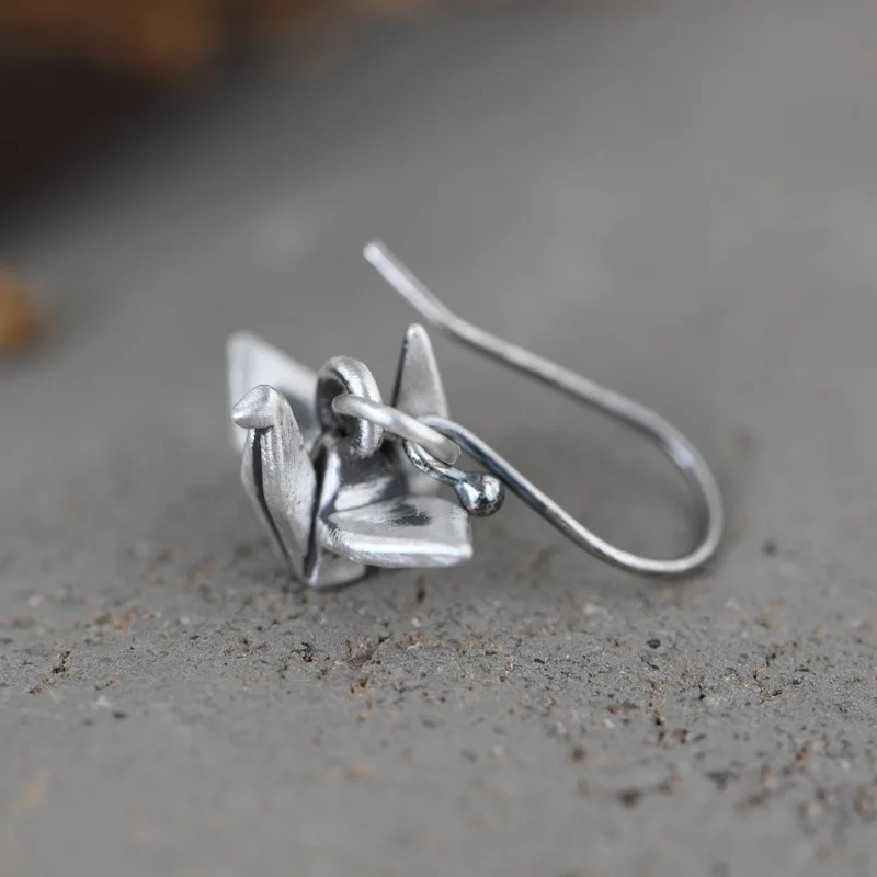

FNJ Close To You Earrings 925 Silver Original Pure S925 Sterling Silver Drop Earring for Women Jewelry Bird