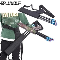 high quality 3 tubes archery hunting shooting outdoor shoulder potable archery arrow quiver holder caza bow bag