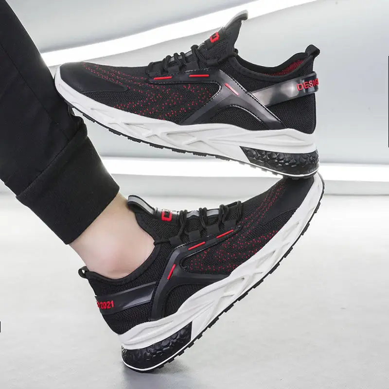 Classic White Fashion Casual Men's Running Shoes High Quality Mesh Light Mens Sneakers Outdoor Jogging Non Slip Men Sport Shoes