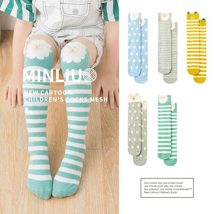 Коллекция 2020 года детские длинные хлопковые носки для малышей милые Гольфы с