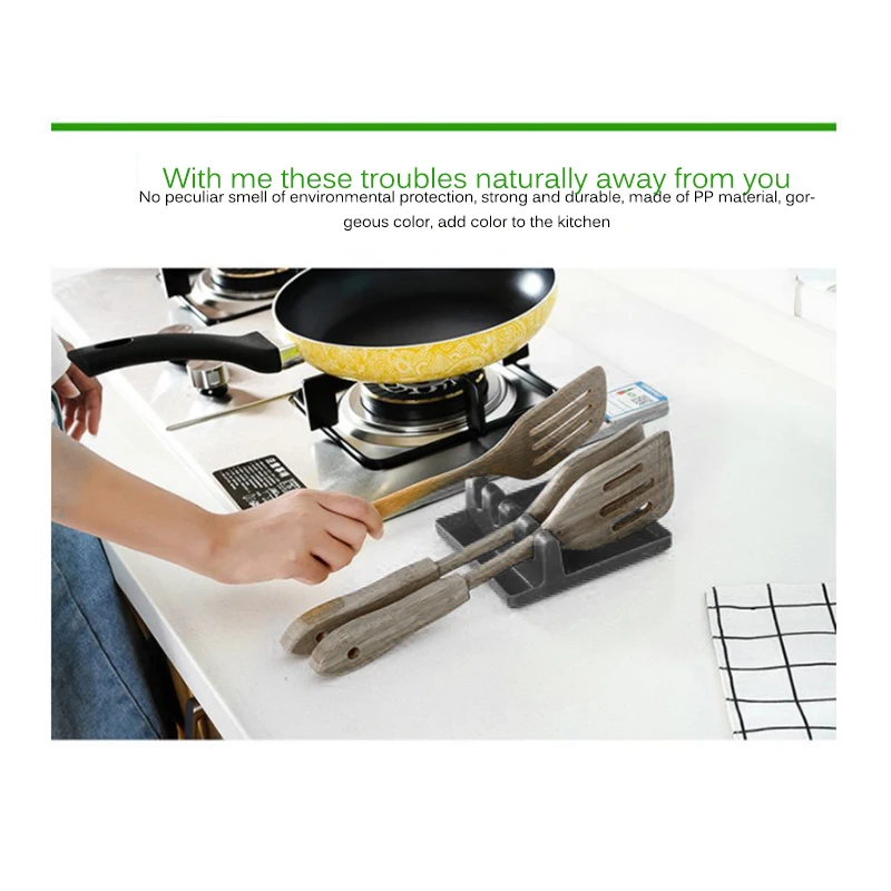 Термостойкий силиконовый коврик для ложки шпатель Подставка Кухня гаджет