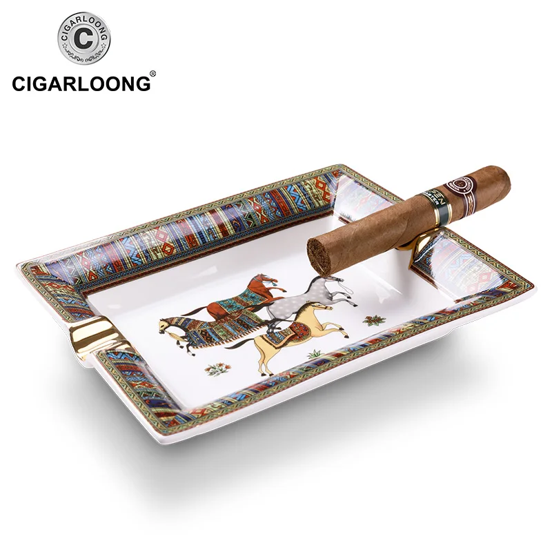 Сигарная пепельница Керамика Простой Большой домашний Гостиная Подарочная