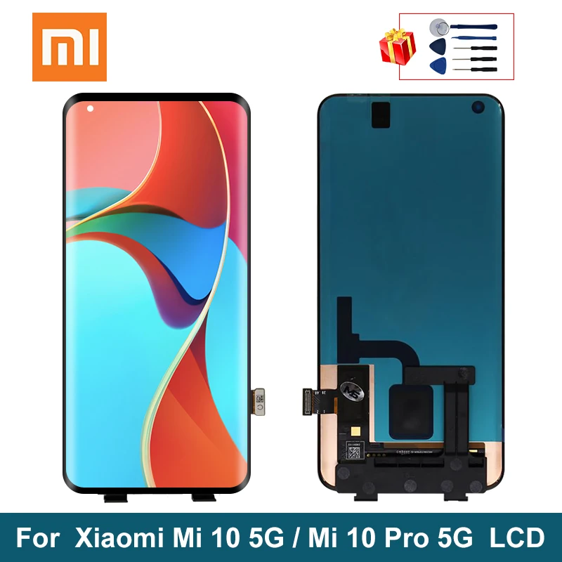 6 67 &quotОригинальный ЖК дисплей для XIAOMI Mi 10 сенсорный экран дигитайзер в сборе