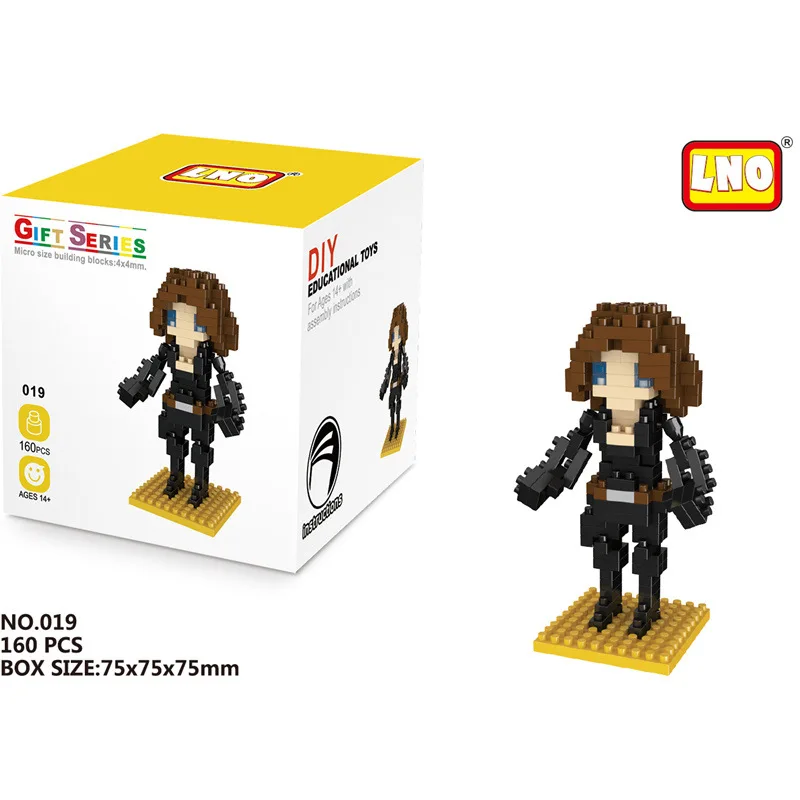 

Small Building Block Marvel DIY Block The Avengers Justice League Action Figure Assemble Collectible Toys Children Kids Bricks