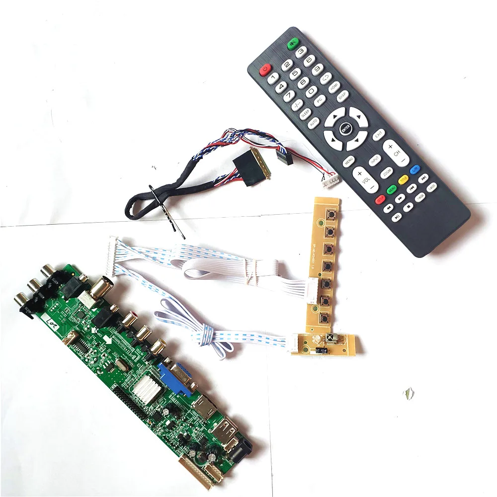 Для LTN156AT27-H02/302/W01/W02 DVB LVDS 40PIN 1366*768 Универсальный совместимому с HDMI VGA USB AV ТВ 3663