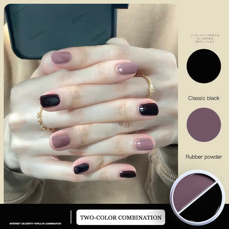 Однотонный консервированный гель для ногтей 36 цветов двухцветный дизайна