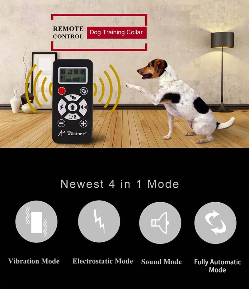 Полностью автоматический электрический ошейник для дрессировки собак с