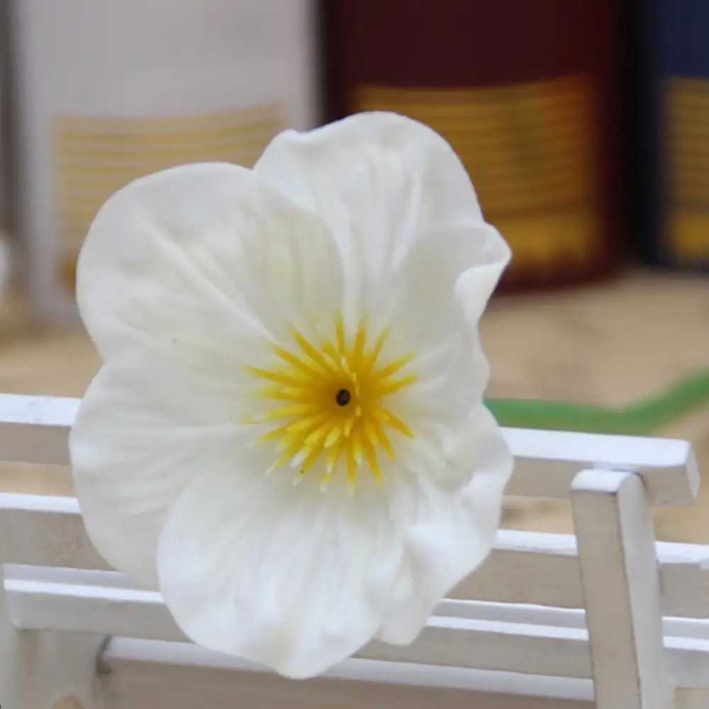 Элегантные европейские Искусственные цветы из искусственной кожи мини маки