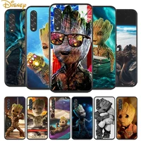 groot marvel avengers for samsung galaxy a90 a80 a70 a60 a50 a40 a20 a2core a10 m31 m21 m60 m40 m30 black phone case