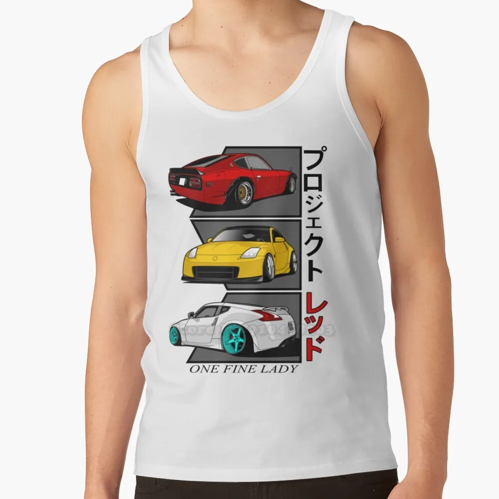 Майка Jdm Fairlady Z модная майка для бодибилдинга и фитнеса облегающая с принтом 240Z 350Z