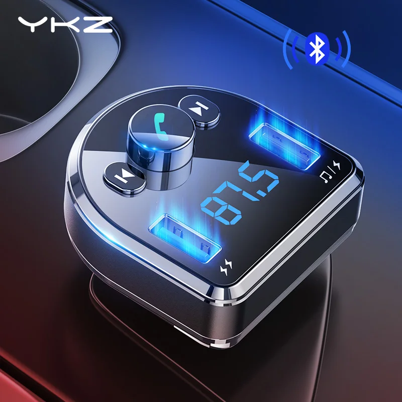 Автомобильное зарядное устройство YKZ с Bluetooth и FM-передатчиком 3 1 А | Мобильные