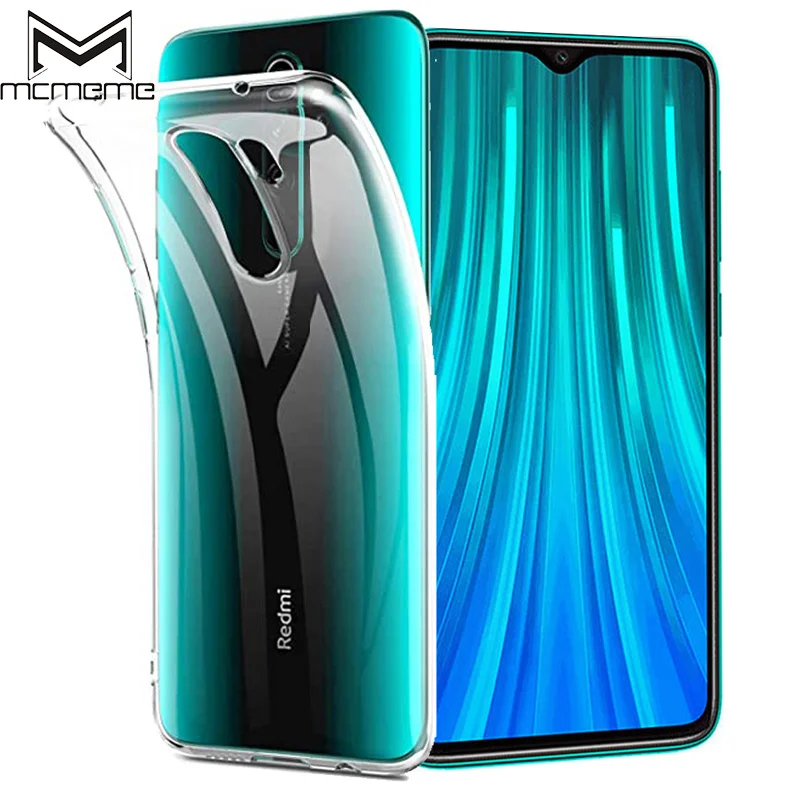 Чехол для Xiaomi Mi Redmi Note 9 8 Pro Max Прозрачный чехол телефона Ультратонкий мягкий