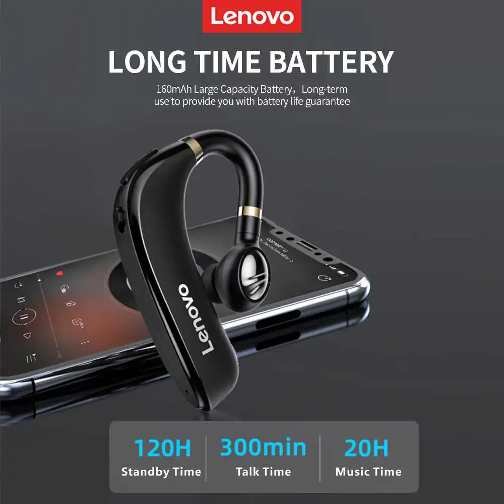 Оригинальные Беспроводные Bluetooth 5 0 наушники Lenovo HX106 с микрофоном 40 часов для