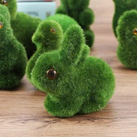 1 pcs artificial grass animal ornament home office handmade artificial turf animal home miniatures figurines