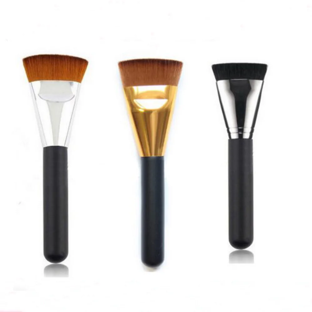 

1pc Professional Flat Contour Cosmetic Brush Liquid Foundation Powder Big Face Blend Makeup Brushes for Women Girls Beauty Tool