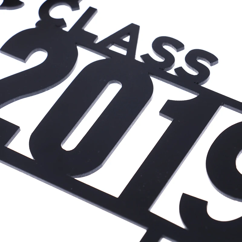 Топпер для торта в стиле Грейд 1 шт. черный класс 2019 акриловые топперы выпускника