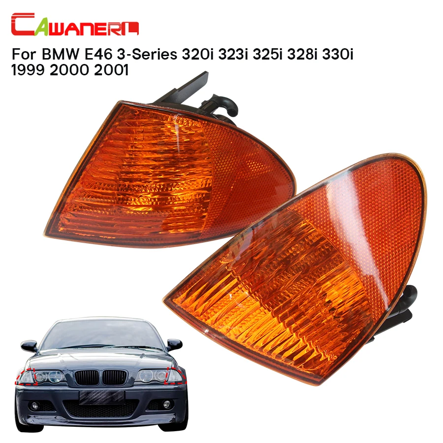 Cawanerl 2 X Автомобильный указатель поворота передний бампер угловой корпус лампы