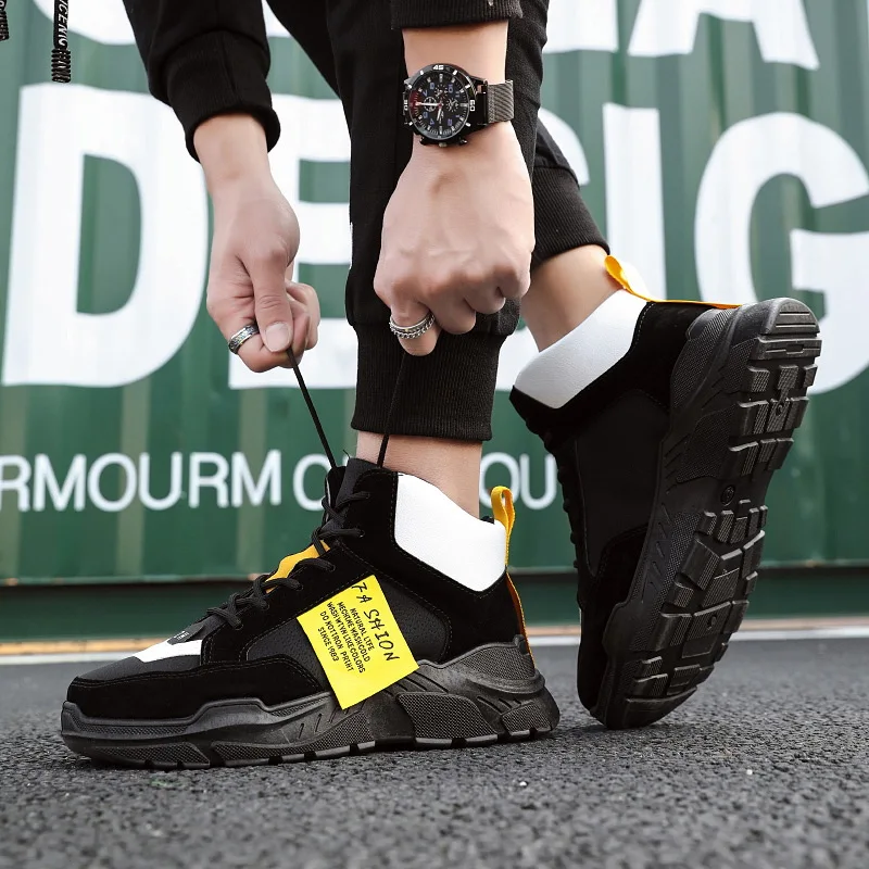 New Arrival Men Fashion Top High Sneakers Casual Shoes Boots Spring Autumn | Обувь