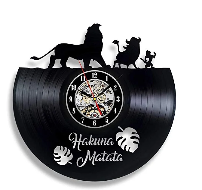 2021 Горячее предложение виниловых пластинок настенные часы Творческий