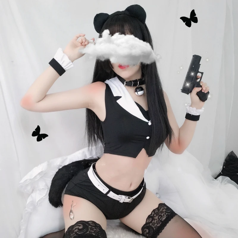 Милое женское нижнее белье черная Соблазнительная форма сексуальное женская