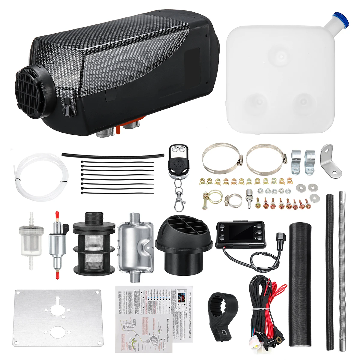 Автомобильный обогреватель 12 в 5000 Вт с узором углерода воздушный дизельный