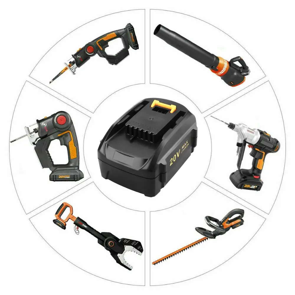 Литий-ионная батарея для Worx 20V 3 0/5.0Ah RW9161 WX027 WG150 WG151 WG154 WG155 WG890 WA3511 WA3512 WA3520 WA3525 WG545 WA3575