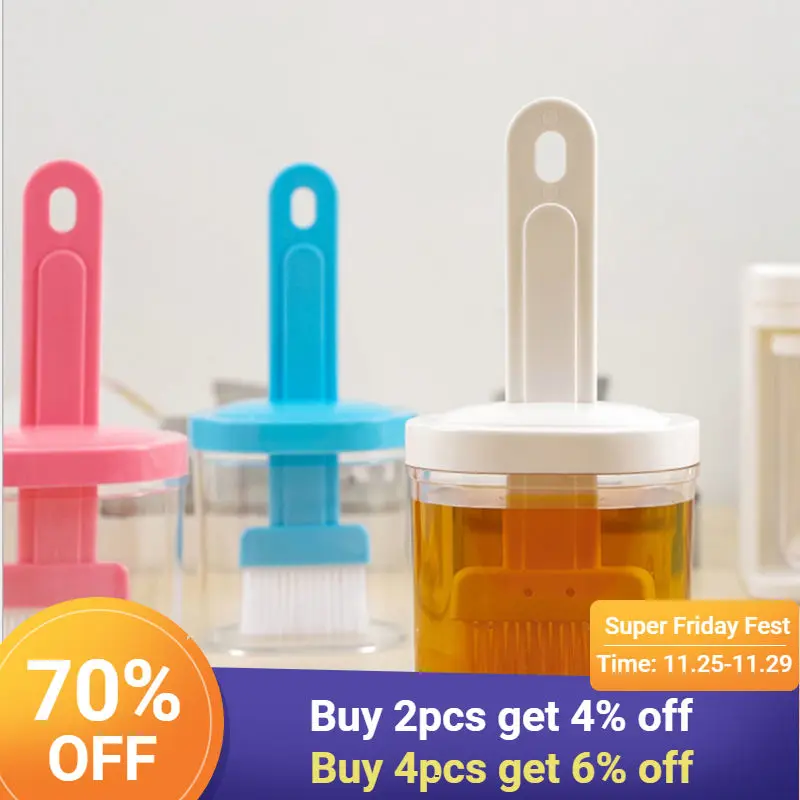 Новая силиконовая щетка для масла с крышкой бутылки барбекю гриля